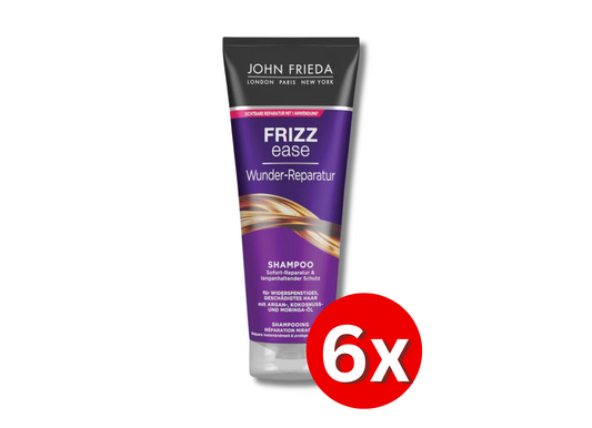6er Pack John Frieda Frizz Ease Wunder Reparatur Shampoo / Conditioner 50ml