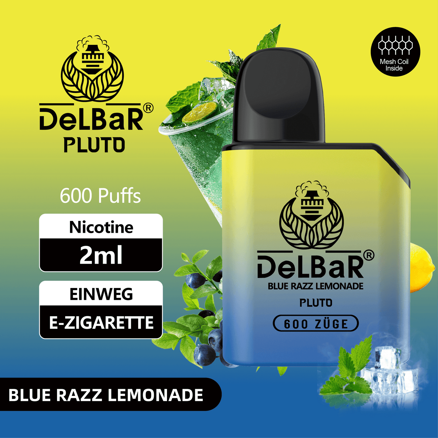 DeLBaR PLUTO Blue Razz Lemonade