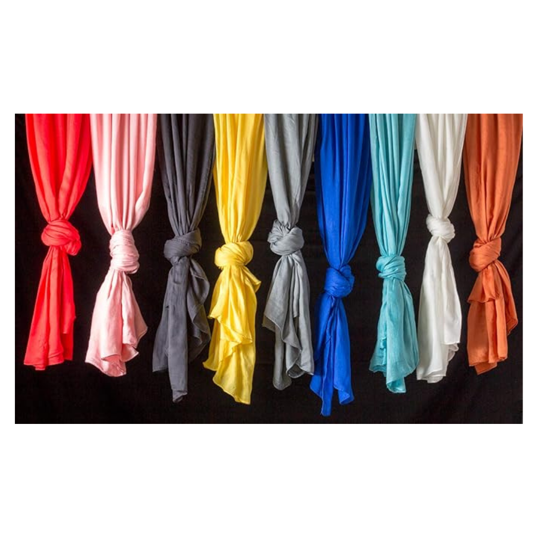 9er Pack cecilia&bens XXL Tücher Uni in 9 verschieden Farben als Set| Schal Accessoire