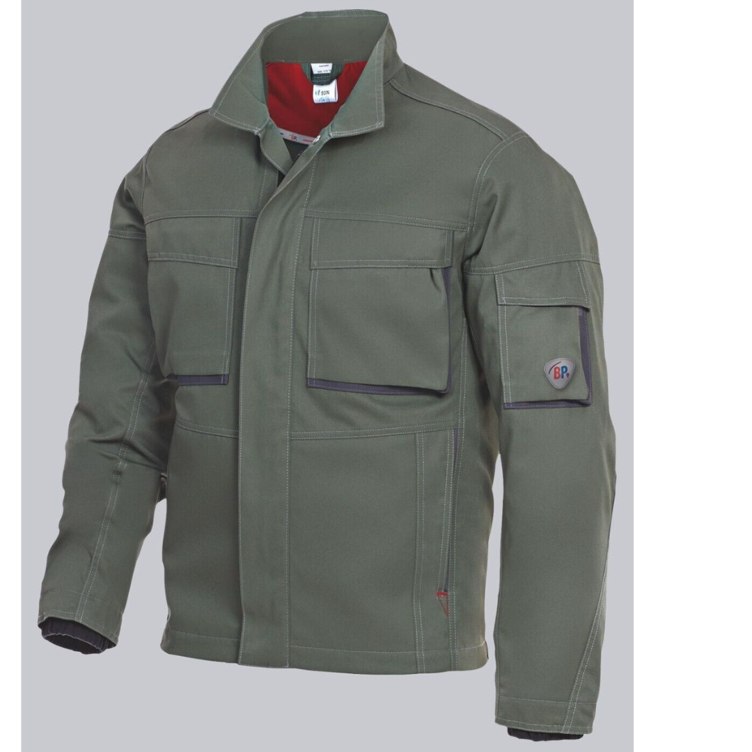 BP® Komfort-Arbeitsjacke mit Stretcheinsätzen olivgrün/anthrazit