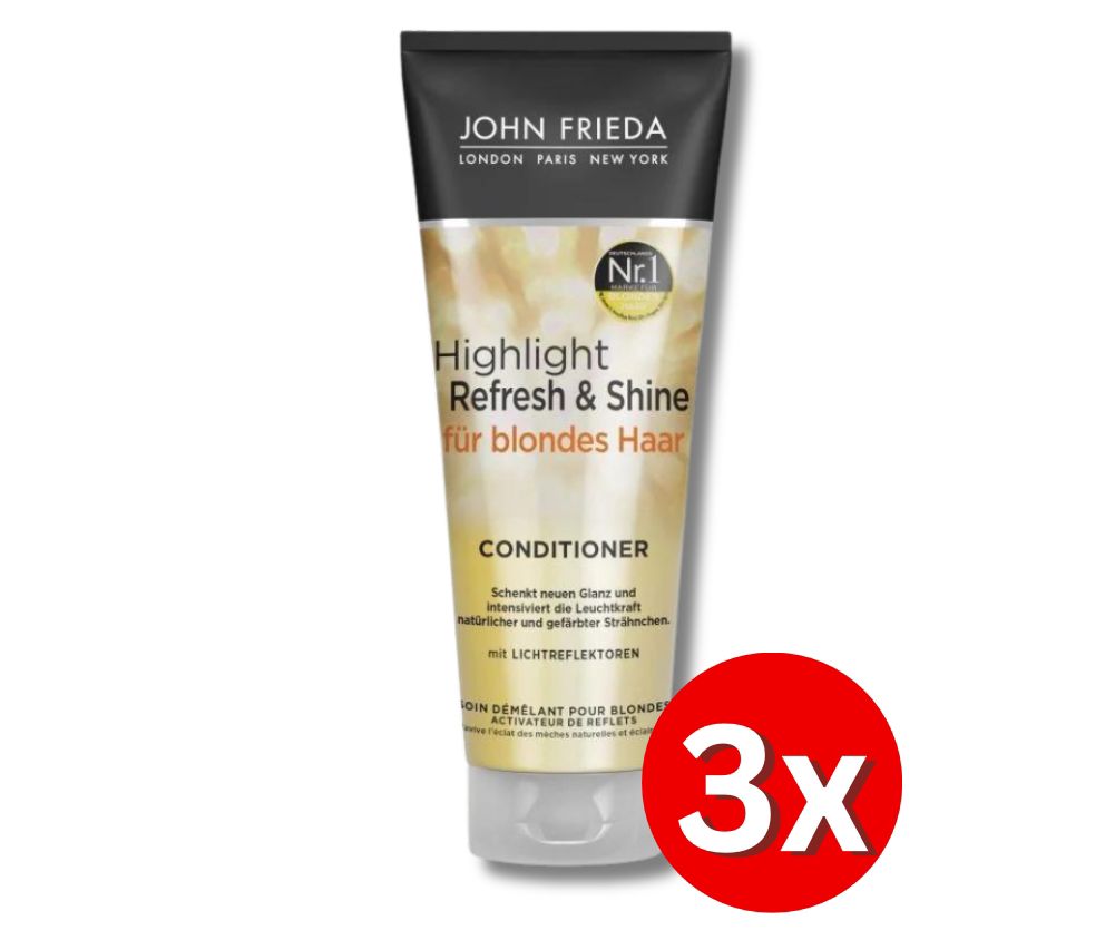 3er Pack John Frieda Highlight Refresh & Shine Conditioner 250ml (83)