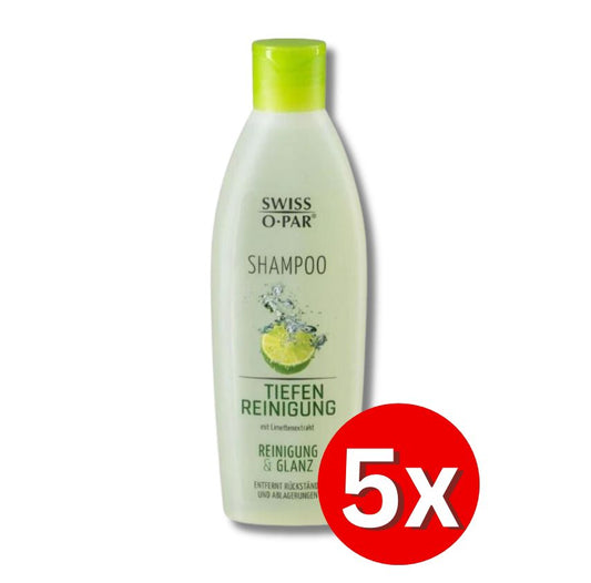 5er Pack Swiss-o-Par Shampoo Tiefenreinigung Reinigung & Glanz (75)