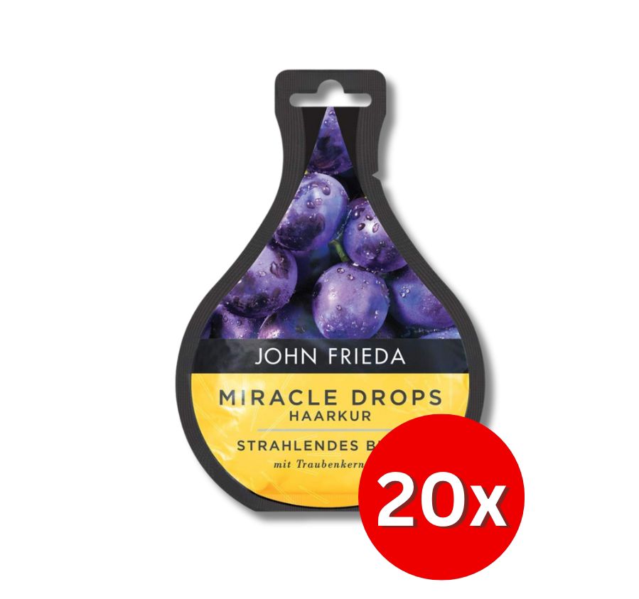 20er Pack John Frieda Miracle Drops Haarkur Strahlendes Blond 25 ml (94)