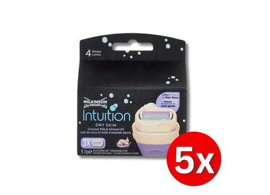 5er Pack Wilkinson Intuition 2in1 Dry Skin Rasierklingen (62)