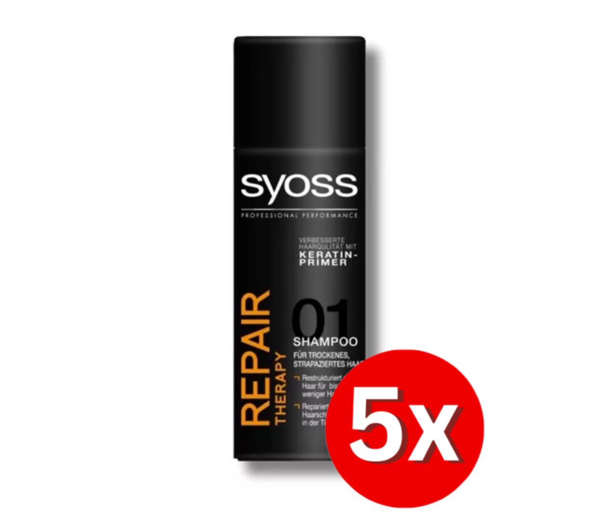 5er Pack Syoss Repair Therapy Shampoo 50ml (73)