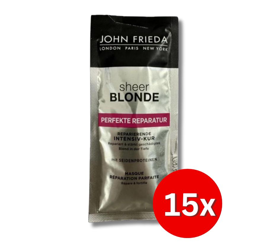 3er 10er Pack John Frieda Sheer Blonde Perfekte Reparatur Conditioner 250ml Intensiv Kur 25ml