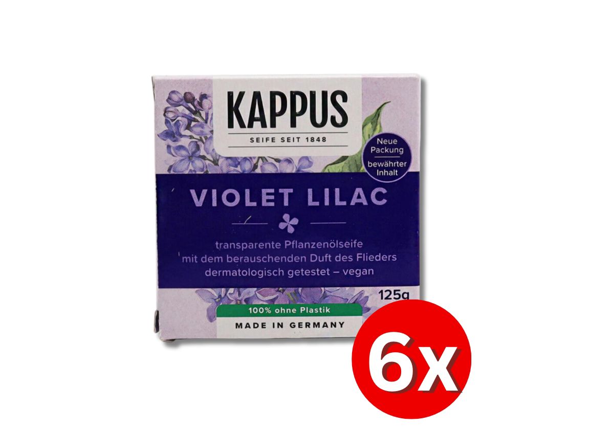 6er Pack Kappus Seife 125g (drei verschiedene Düfte)