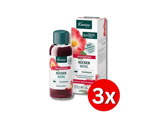 3er Pack Kneipp Badekristalle und Gesundheitsbad Rücken Wohl