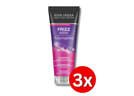 3er Pack John Frieda Frizz Ease Traumglätte Shampoo Conditioner 250ml