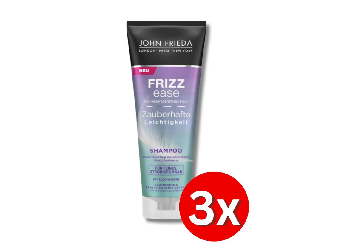 3er Pack John Frieda Frizz Ease Zauberhafte Leichtigkeit Shampoo / Conditioner 250ml