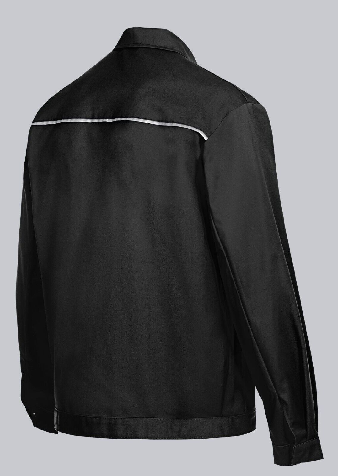 BP® Arbeitsjacke mit verdeckten Knöpfen schwarz