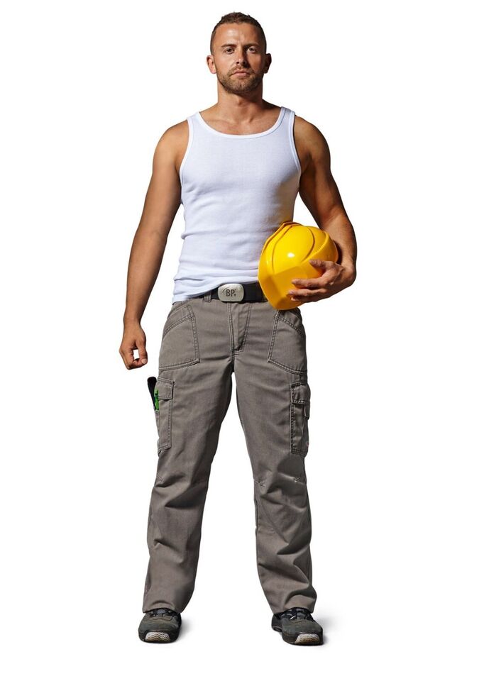 BP® Arbeitshose Multifunktion Bundhose Hose Herren steingrau